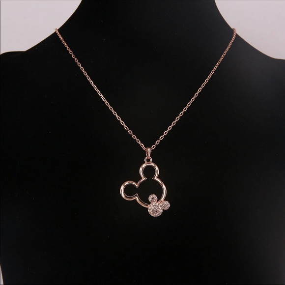 Brand New Mickey Mouse Rose Gold Necklace - Picture 3 of 7
